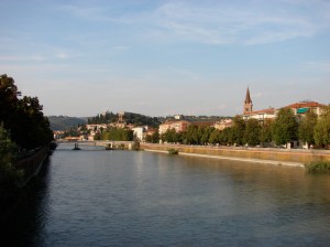 verona A view from a bridge in Verona