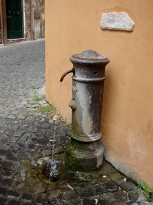 Water fountain near the Jewish Ghetto