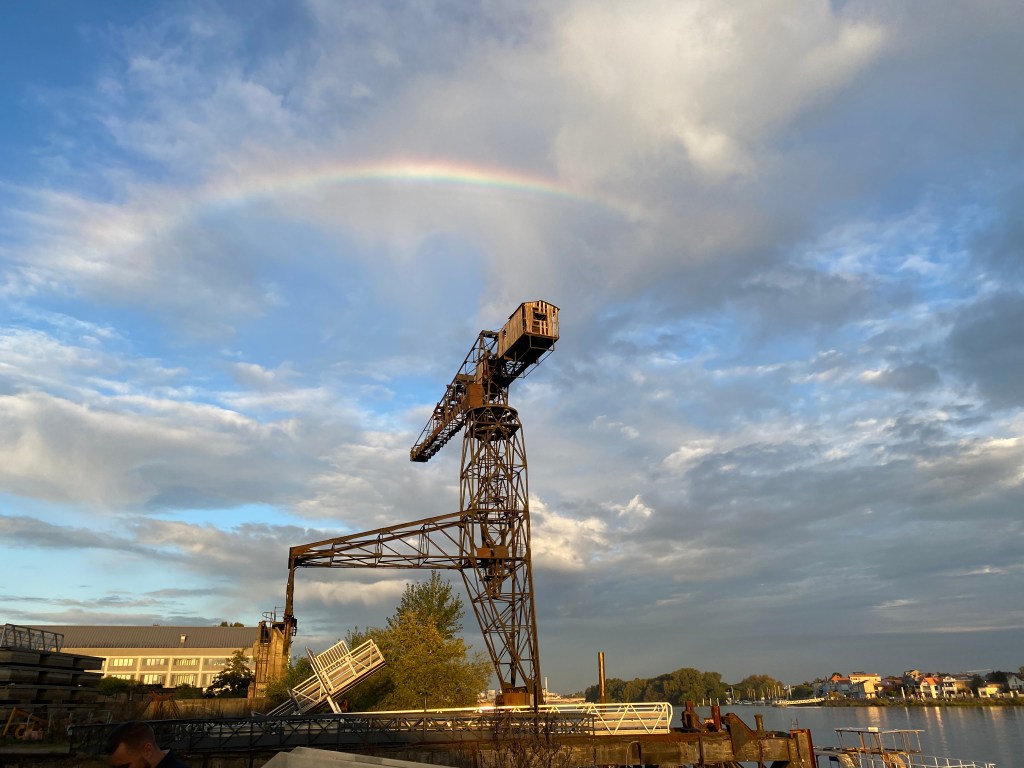Loire River, rainbow, view